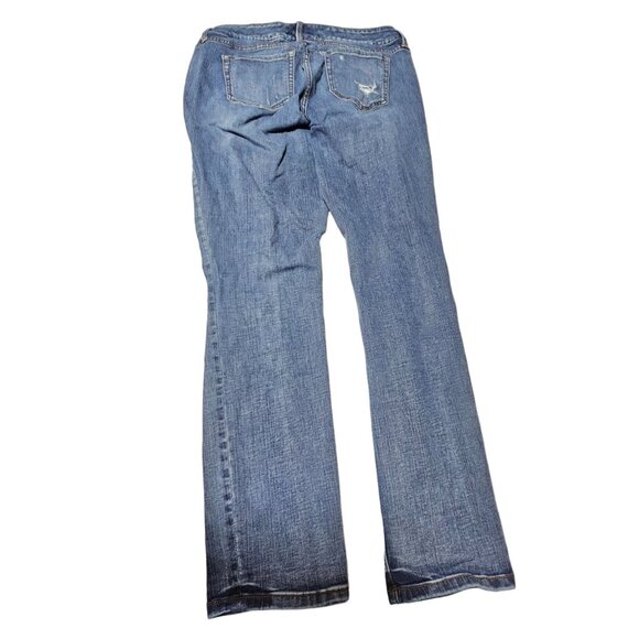 Torrid Boyfriend Jeans Womens Size 12 Mid Rise Medium Wash Ripped Denim Pants - Picture 3 of 8